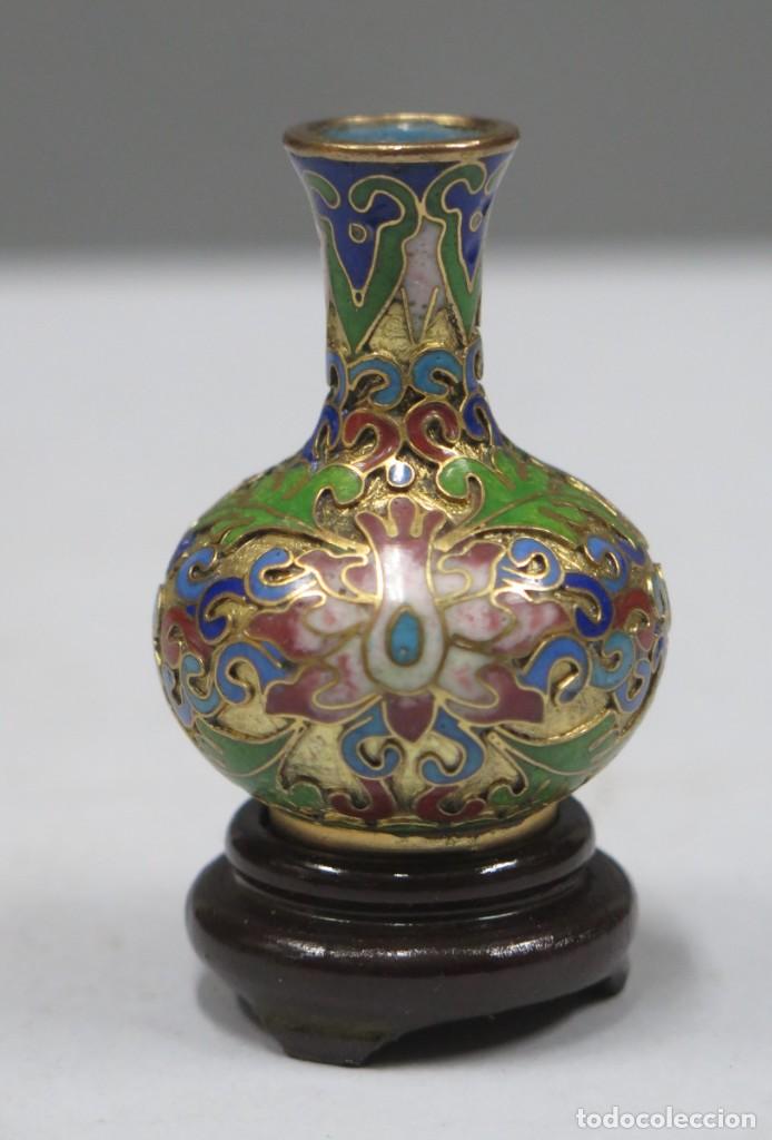 Antig&uuml;edades: JARRON DE CLOISONNE. SIGLO XX. CHINA - Foto 1