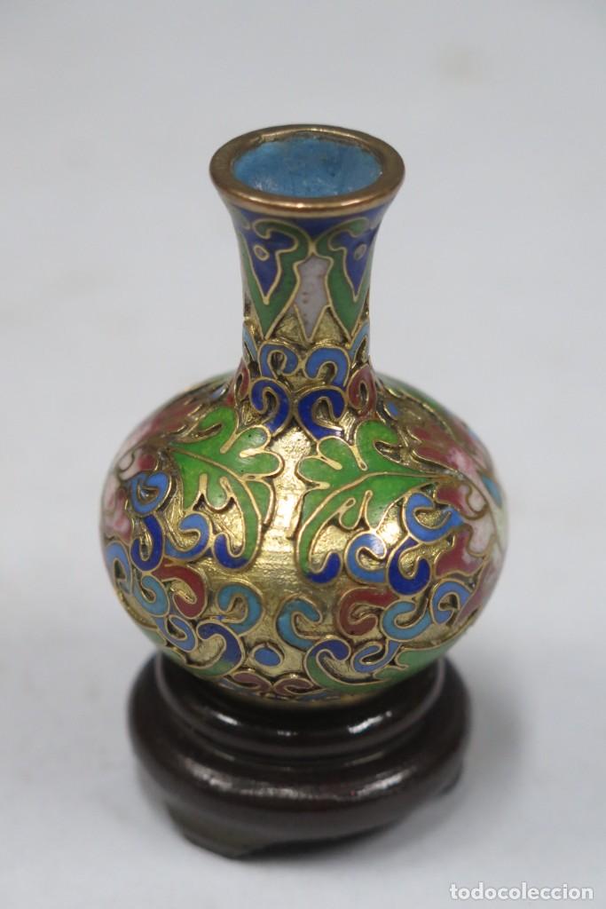 Antig&uuml;edades: JARRON DE CLOISONNE. SIGLO XX. CHINA - Foto 2