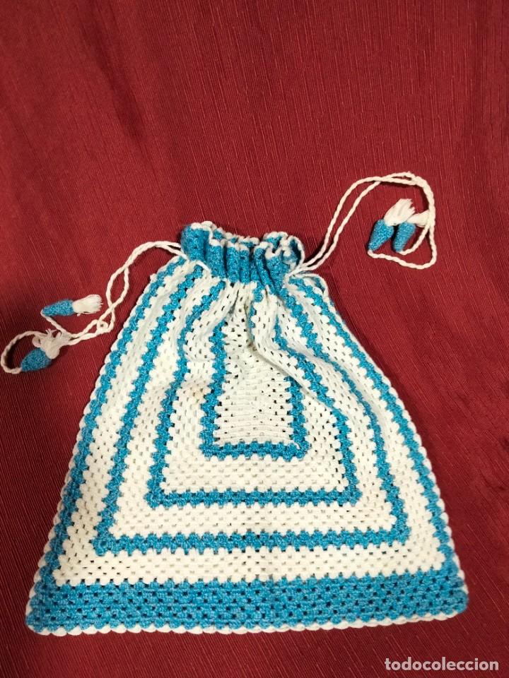 Antig&uuml;edades: bolsa para pan hecha de ganchillos - Foto 1