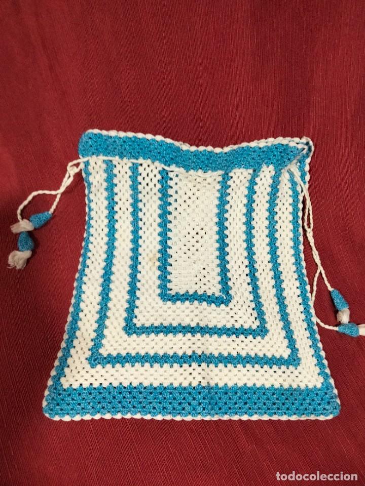 Antig&uuml;edades: bolsa para pan hecha de ganchillos - Foto 2
