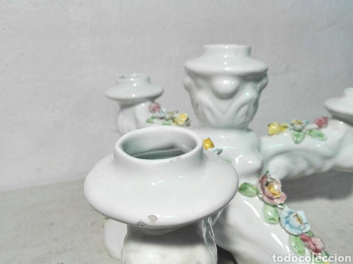 Antig&uuml;edades: CANDELABRO L&Aacute;MPARA MANISES - Foto 8