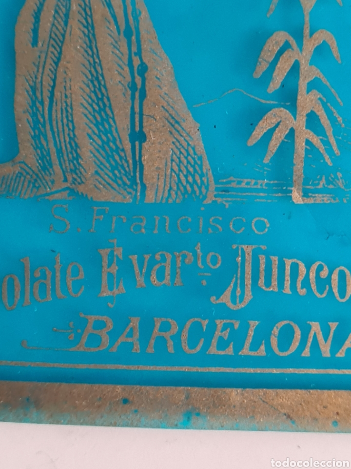 Antig&uuml;edades: 5 Estampas Religiosas de Celuloide publicidad Chocolate Evaristo Juncosa - Cromos - Foto 9