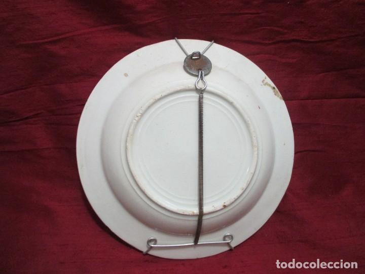 Antig&uuml;edades: ANTIGUO PLATO 22,5 CM DIAMETRO - Foto 3