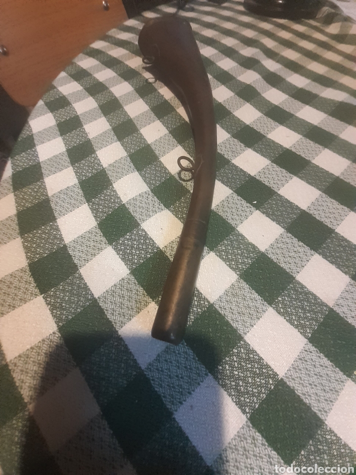Antig&uuml;edades: Trompeta de cazador funciona mide 28cm