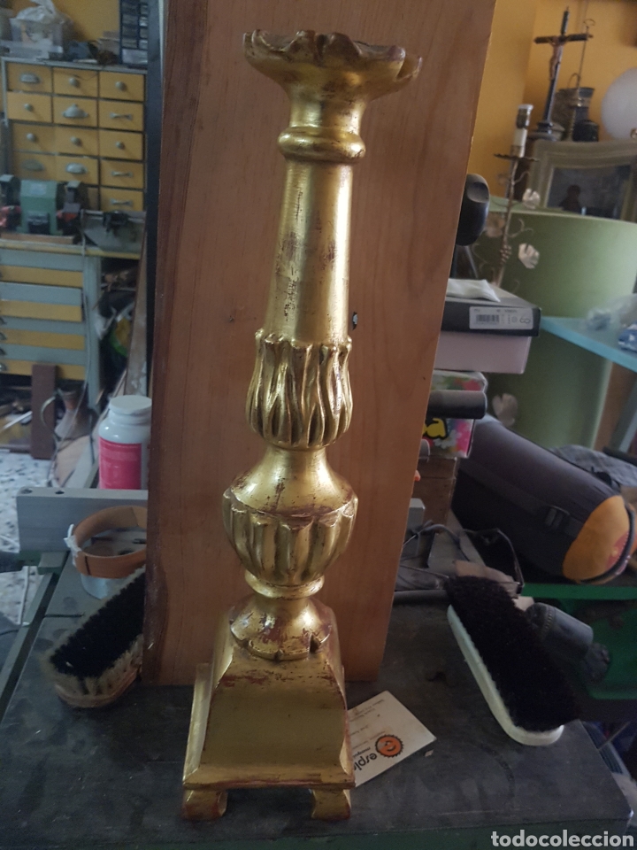 Antig&uuml;edades: candelabro en oro fino - Foto 1