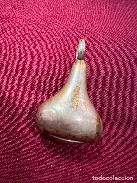 Antig&uuml;edades: ANTIGUO SONAJERO DE PLATA - MEDIDA 5 CM - Foto 3