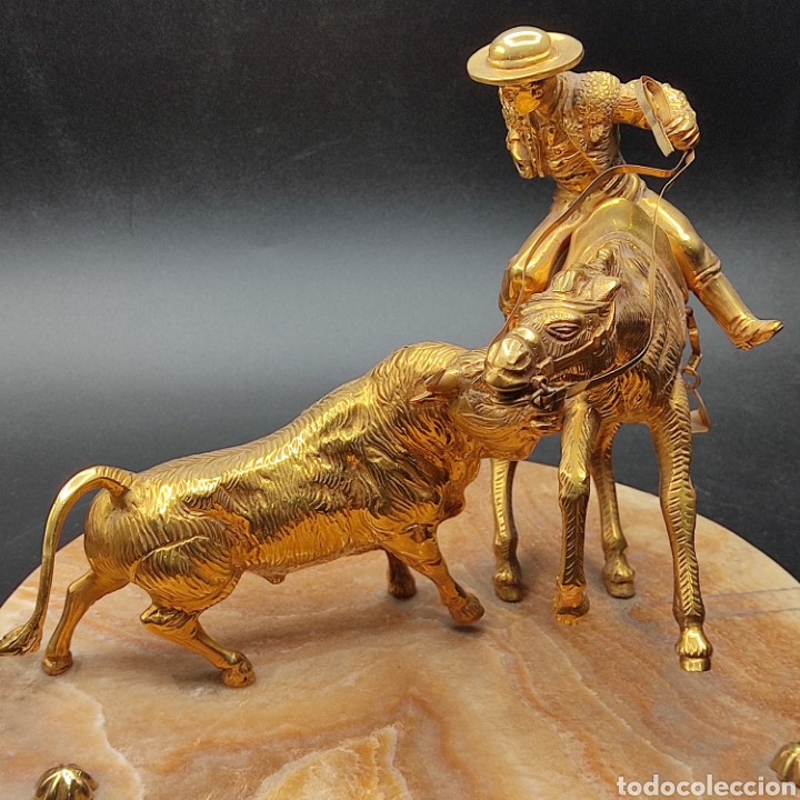 Antig&uuml;edades: ESCENA TAURINA EN BRONCE Y MARMOL - Foto 2