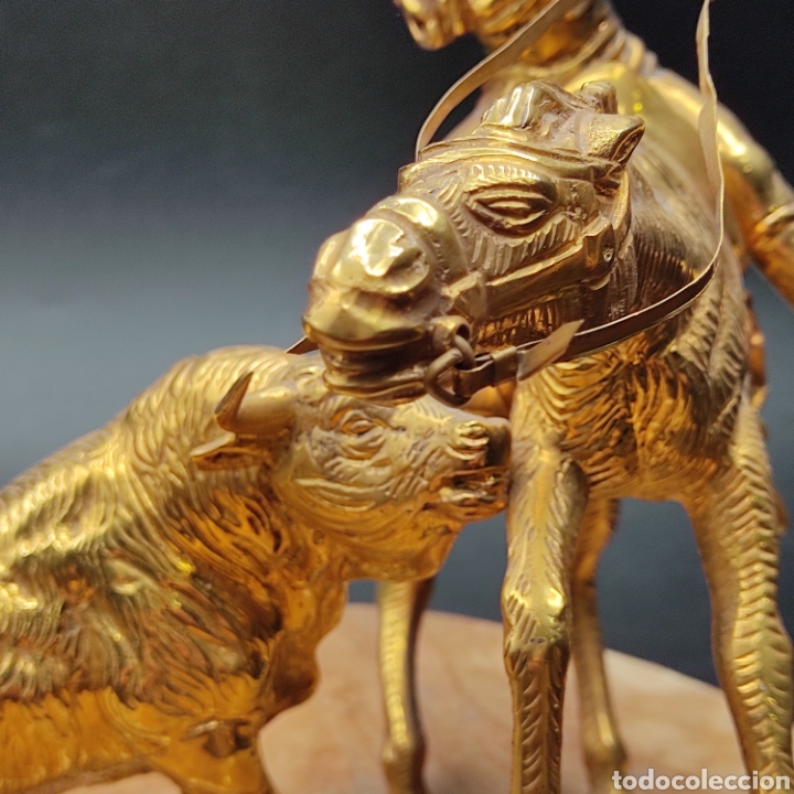 Antig&uuml;edades: ESCENA TAURINA EN BRONCE Y MARMOL - Foto 4