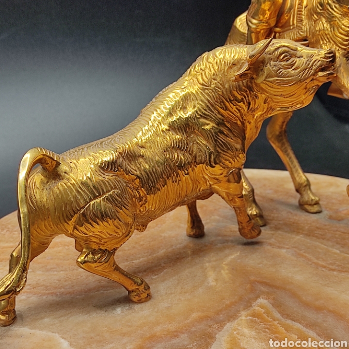 Antig&uuml;edades: ESCENA TAURINA EN BRONCE Y MARMOL - Foto 5