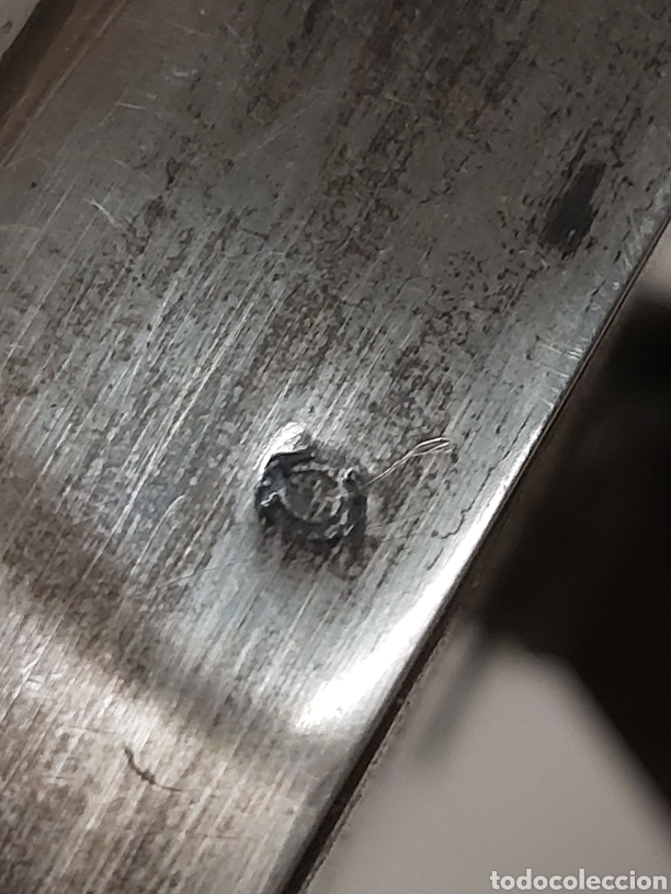 Antig&uuml;edades: Espejo tocador plata y nogal - Foto 8