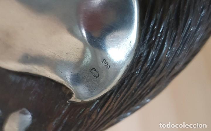 Antig&uuml;edades: BASTON CON EMPU&Ntilde;ADURA TALLADA Y PLATA - Foto 7
