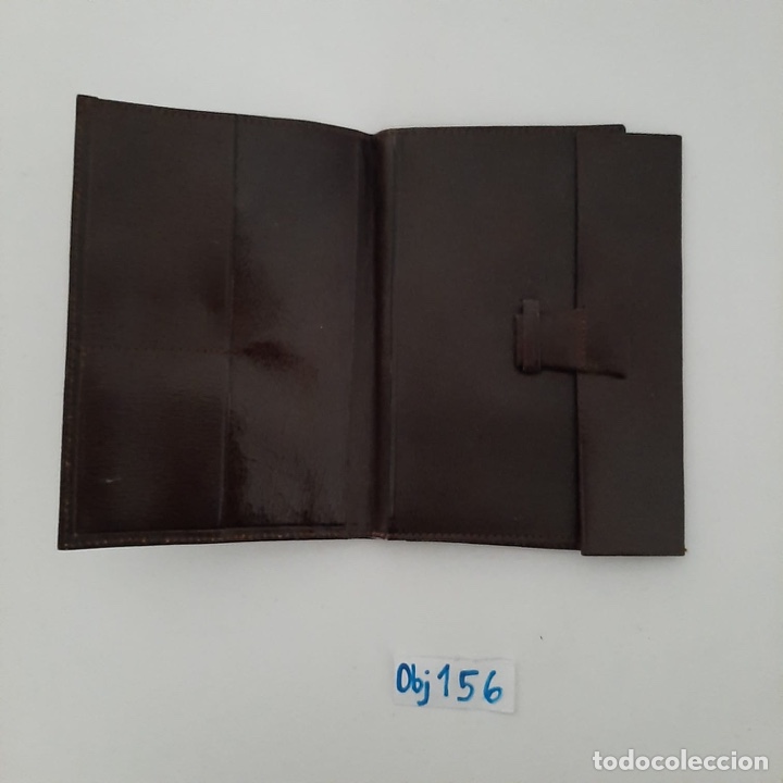 Antig&uuml;edades: Cartera de cuero antiguo - Foto 2