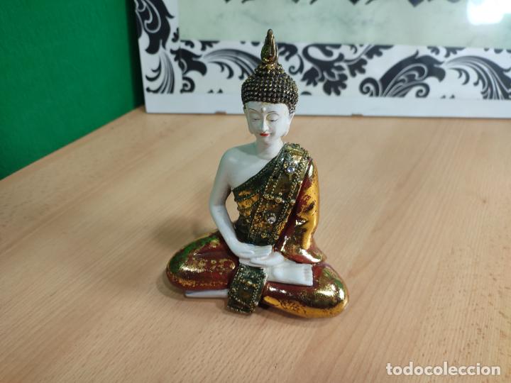 Antig&uuml;edades: ESPECIE DE BUDA MUY BONITO, no s&eacute; de qu&eacute; material echo. - Foto 4