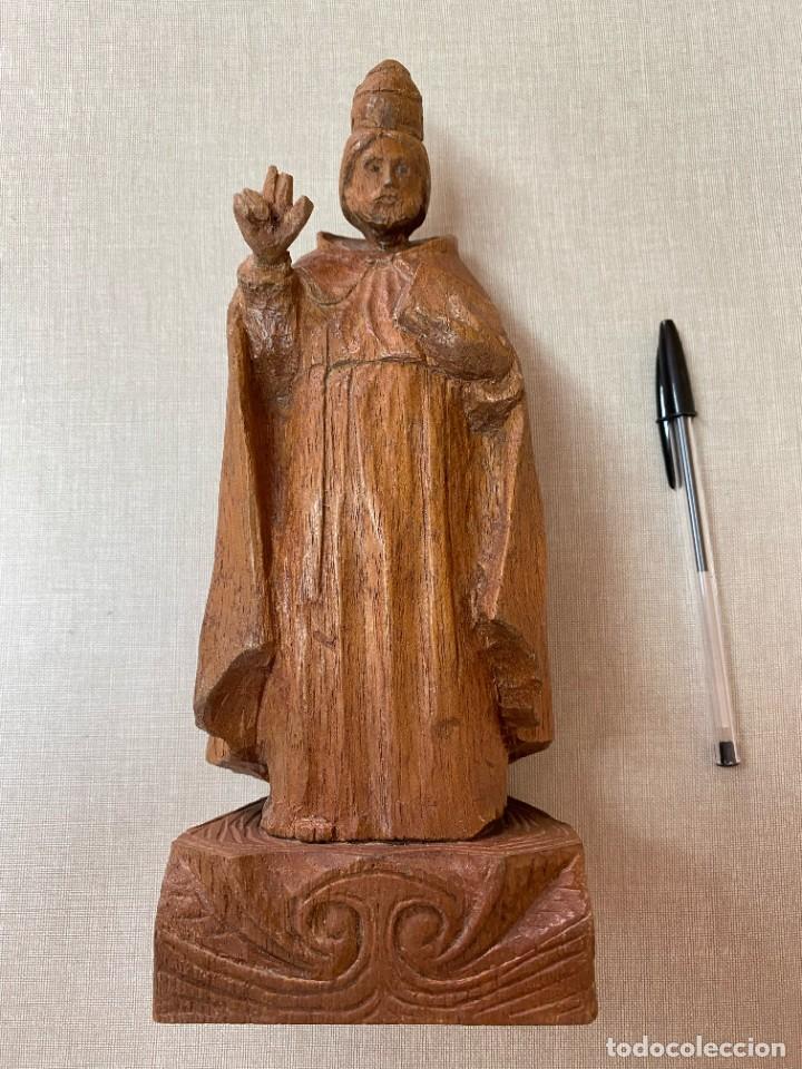 Antig&uuml;edades: TALLA DE MADERA SAN PEDRO - Foto 2