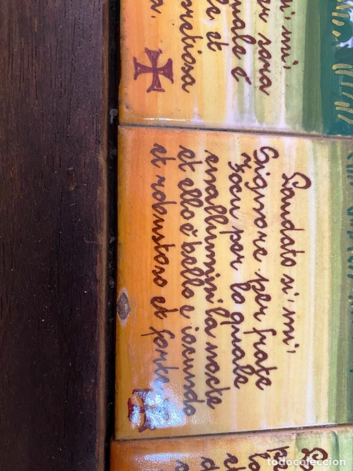 Antig&uuml;edades: CUADRO AZULEJOS CANTICO DELLE CREATURE - Foto 7