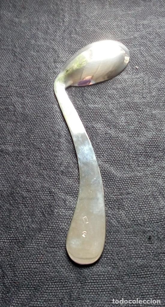 Antig&uuml;edades: Cuchara bebe antiguo de plata - Foto 2