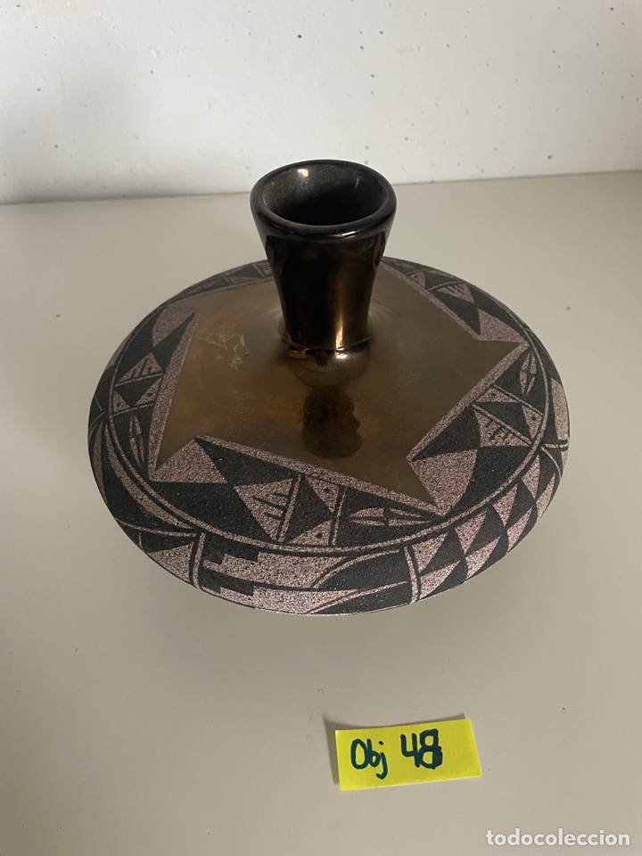 Antig&uuml;edades: Florero vasija firmado - Foto 1