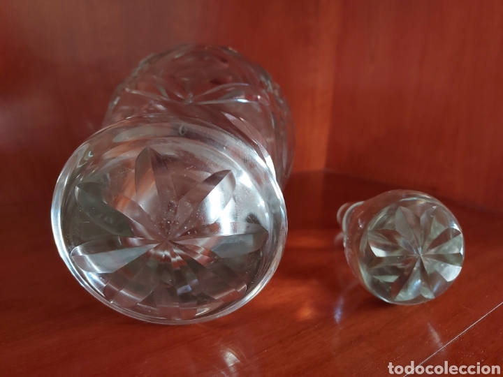 Antig&uuml;edades: Vinagrera de cristal tallado - Foto 4