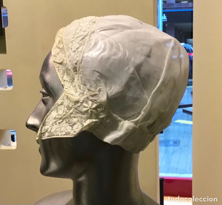 Antig&uuml;edades: ANTIGUO GORRO DE ENCAJE , S. XIX - Foto 3