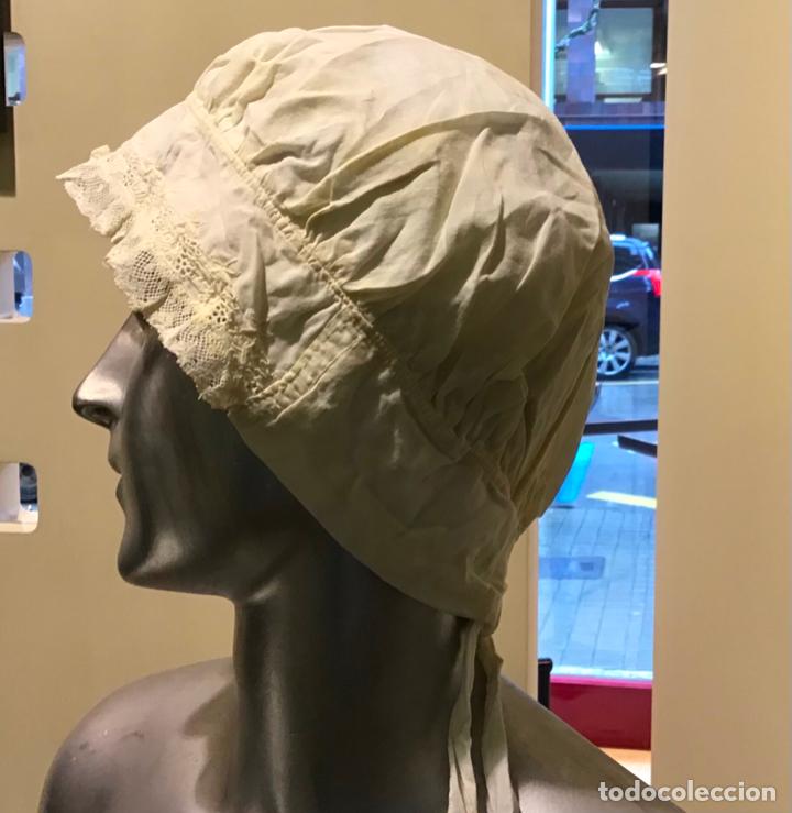 Antig&uuml;edades: GORRO DE ENCAJE, S. XIX - Foto 2