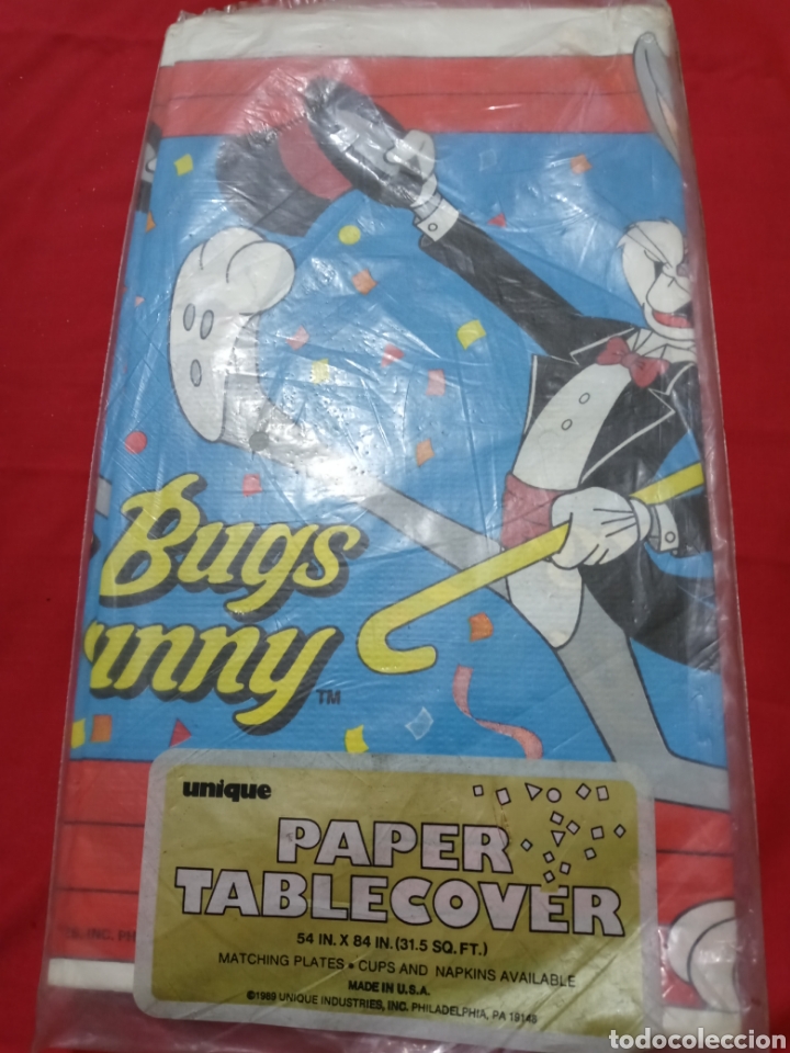 Antig&uuml;edades: Bugs bunny table cover 1989 - Foto 1