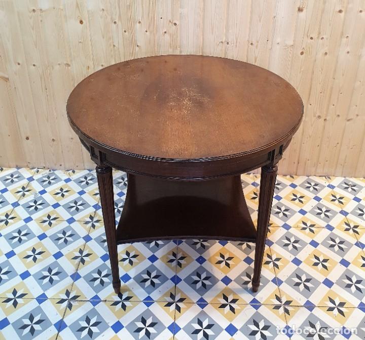Antig&uuml;edades: MESA AUXILIAR MADERA - Foto 1