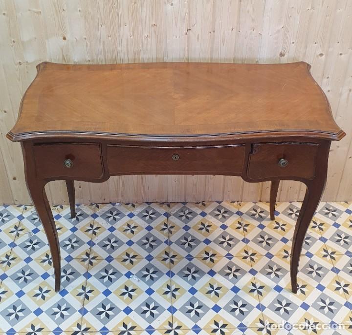 Antig&uuml;edades: ESCRITORIO DE CAOBA ESTILO LUIS XV - Foto 2