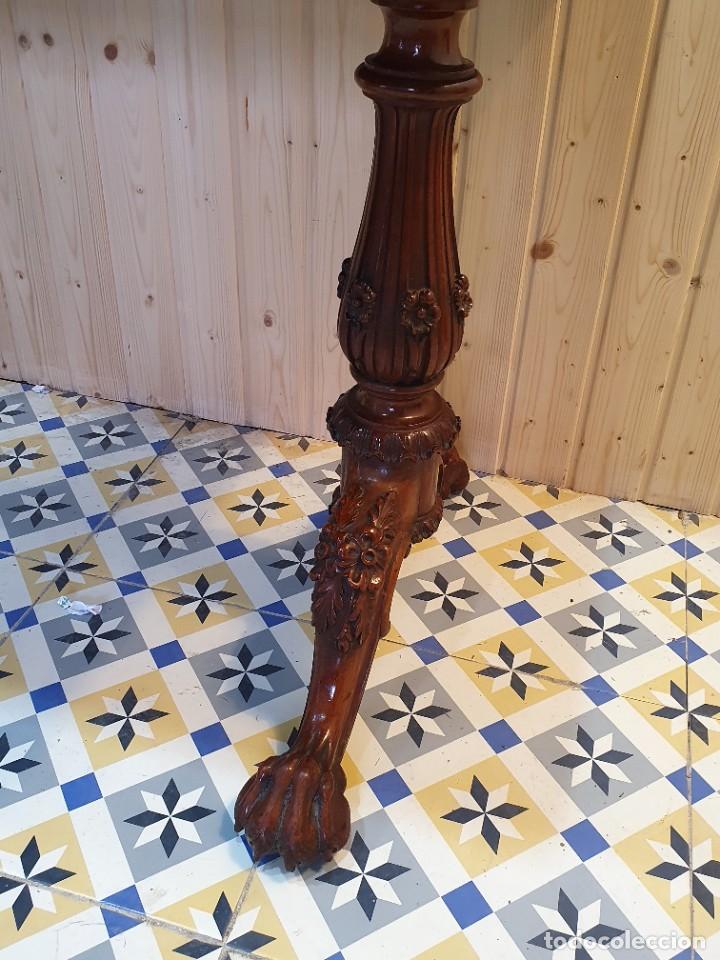 Antig&uuml;edades: MESA ESCRITORIO CAOBA Y PIEL - Foto 4