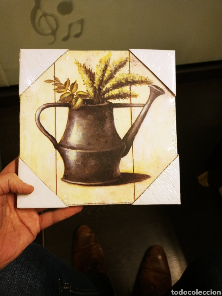 Oggetti Antichi: 2 cuadros de madera nuevos sin abrir de regaderas