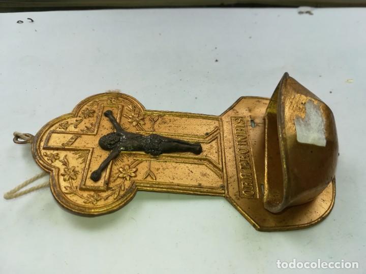 Antig&uuml;edades: BENDITERA / METALICA ESTAMPADA / 8 CM / CAL706 - Foto 1