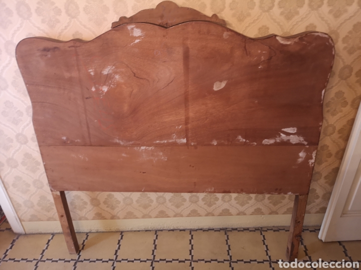 Antig&uuml;edades: Cabecero y pie cama madera - Foto 7