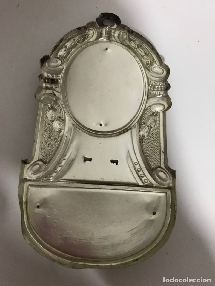 Antig&uuml;edades: Benditera plateada de la Virgen de Guadalupe C&aacute;ceres - Foto 3