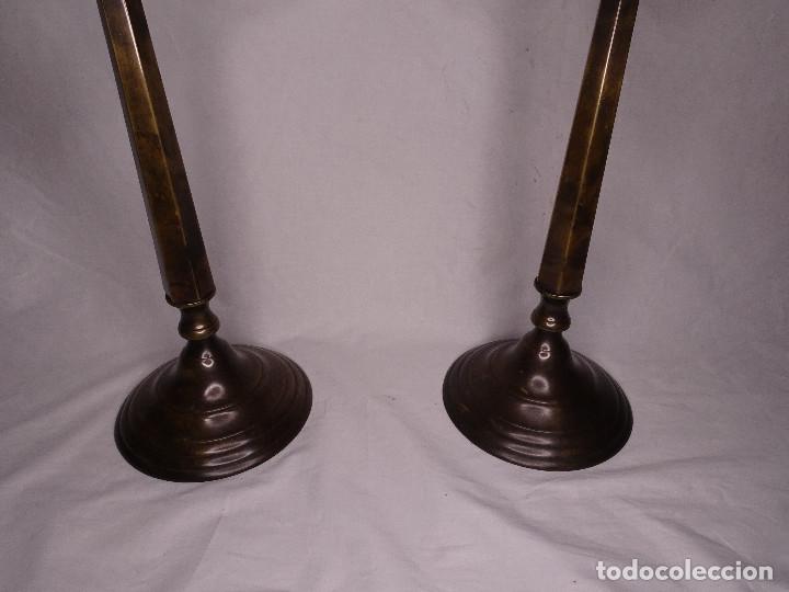 Antig&uuml;edades: Candelabro Art Deco en bronce (2 piezas) - Foto 4