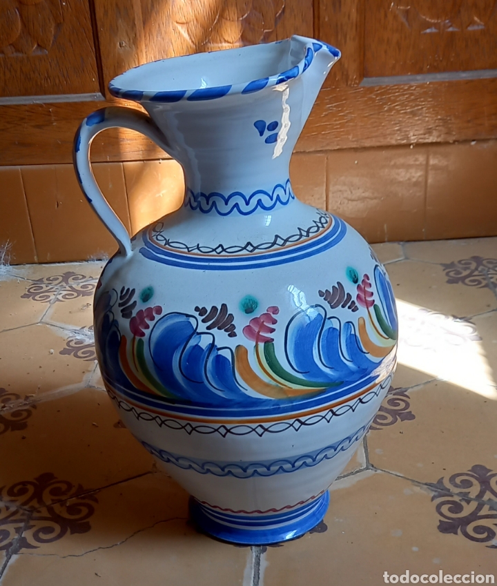 Antig&uuml;edades: Jarra de Talavera de gran tama&ntilde;o - Foto 1