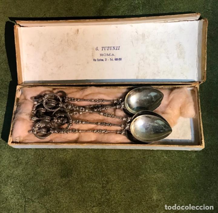 Antig&uuml;edades: G. TUTUNZI, CUCHARILLAS DE PLATA - Foto 2