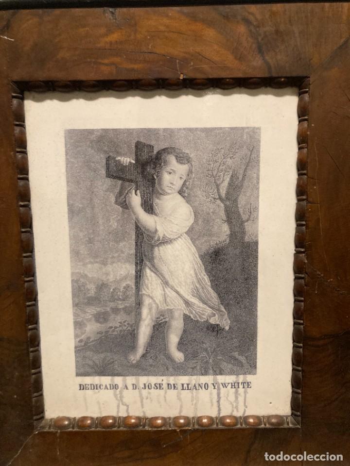 Antig&uuml;edades: Azulejo de Manises dedicado a D.Jos&eacute; De Llano Y White - Foto 2