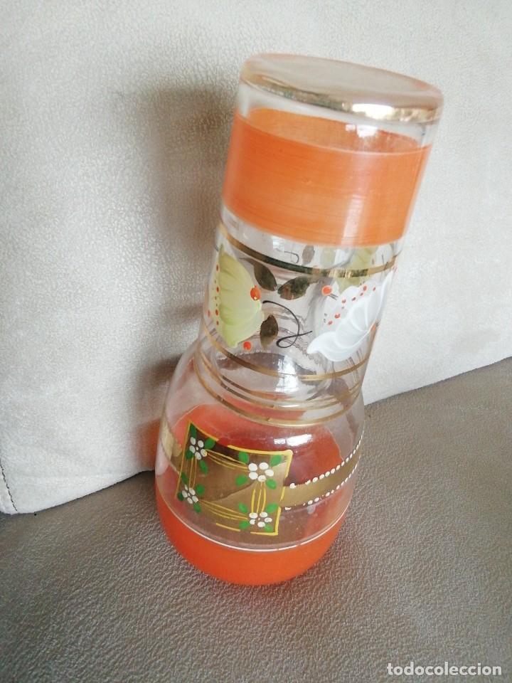 Antig&uuml;edades: *BOTELLA Y VASO DE NOCHE. (Rf:40/*) - Foto 1