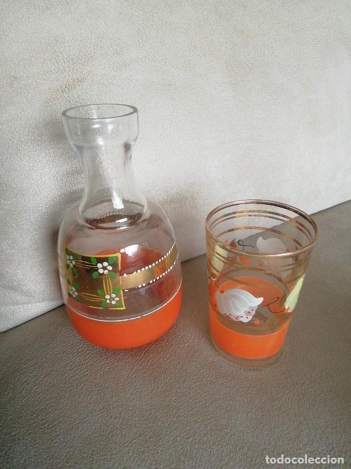 Antig&uuml;edades: *BOTELLA Y VASO DE NOCHE. (Rf:40/*) - Foto 2