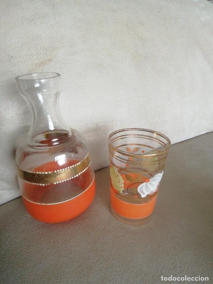 Antig&uuml;edades: *BOTELLA Y VASO DE NOCHE. (Rf:40/*) - Foto 3