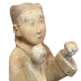 Antigua terracota china , dinastía Tang (618DC-907DC), pieza posiblemente funeraria.41x25x19