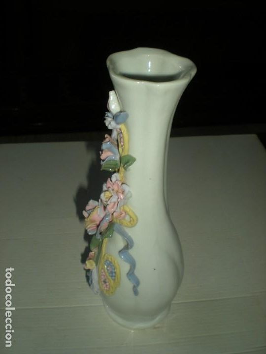 Antig&uuml;edades: JARRON CON FLORES H24cm - Foto 2