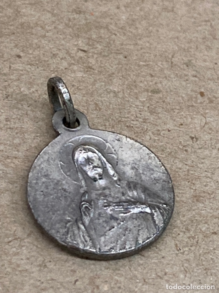 Antig&uuml;edades: Medalla de plata religiosa - Foto 1