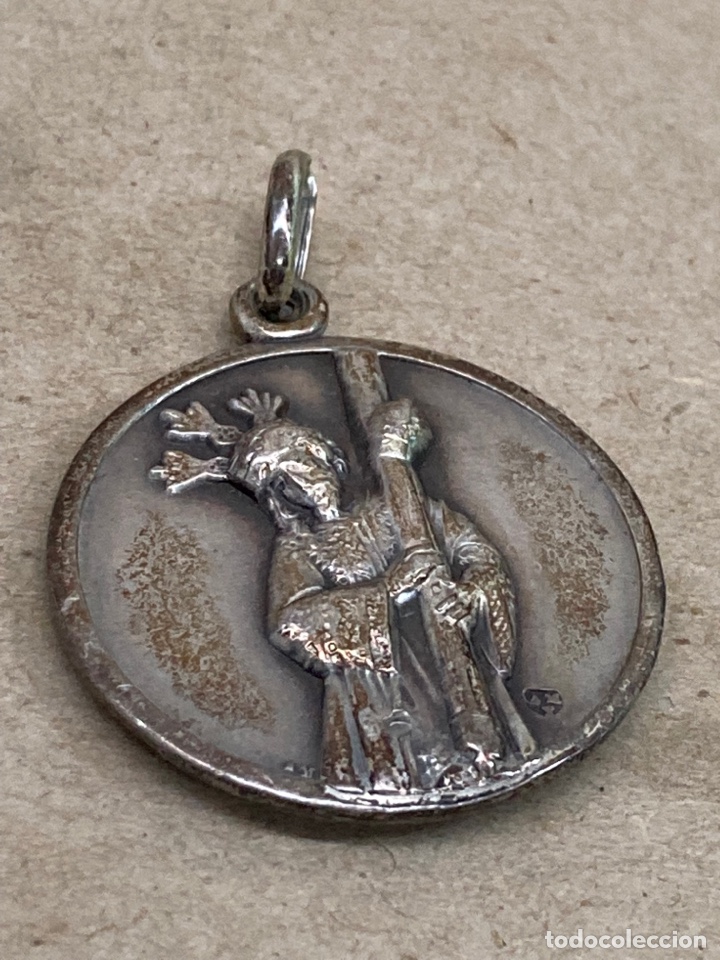 Antig&uuml;edades: Medalla de plata religiosa - Foto 1