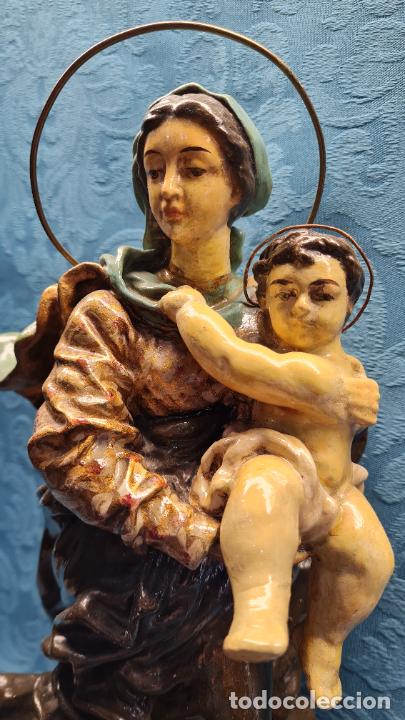 Antig&uuml;edades: VIRGEN CON NI&Ntilde;O EN BRAZOS - Foto 2
