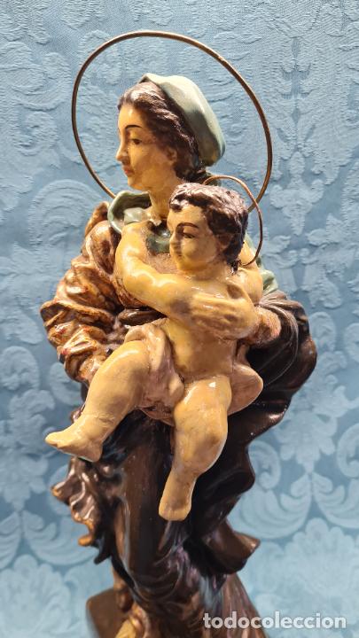 Antig&uuml;edades: VIRGEN CON NI&Ntilde;O EN BRAZOS - Foto 3