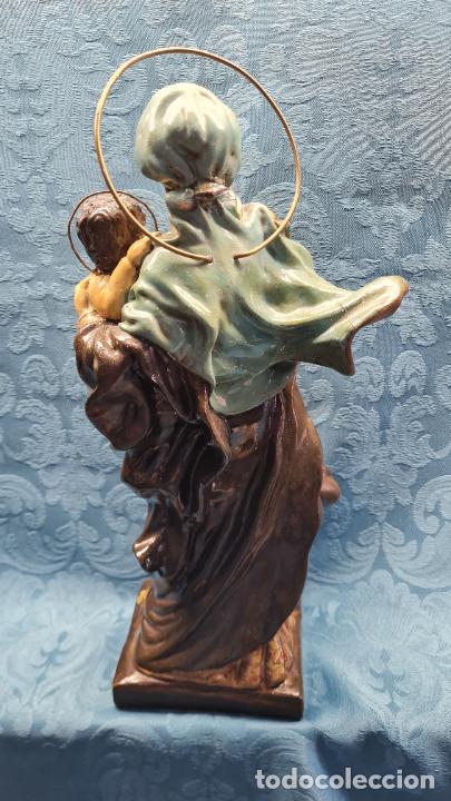Antig&uuml;edades: VIRGEN CON NI&Ntilde;O EN BRAZOS - Foto 5