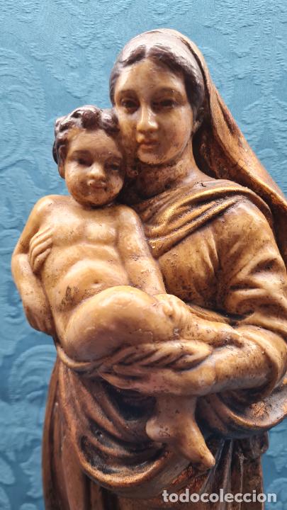 Antig&uuml;edades: VIRGEN CON NI&Ntilde;O EN BRAZOS - Foto 2