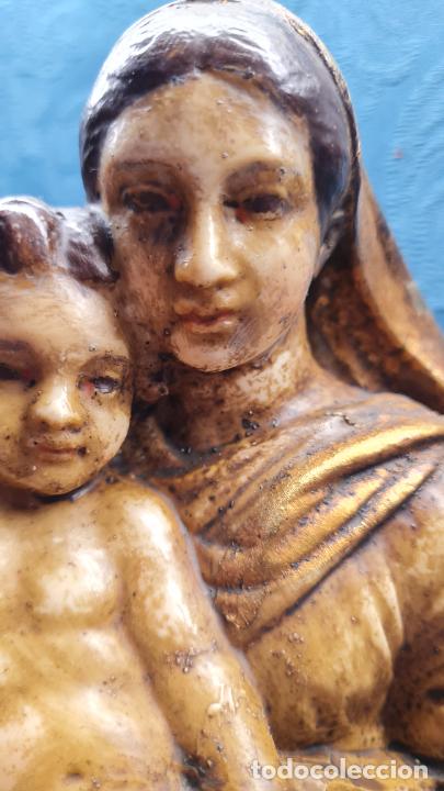 Antig&uuml;edades: VIRGEN CON NI&Ntilde;O EN BRAZOS - Foto 3