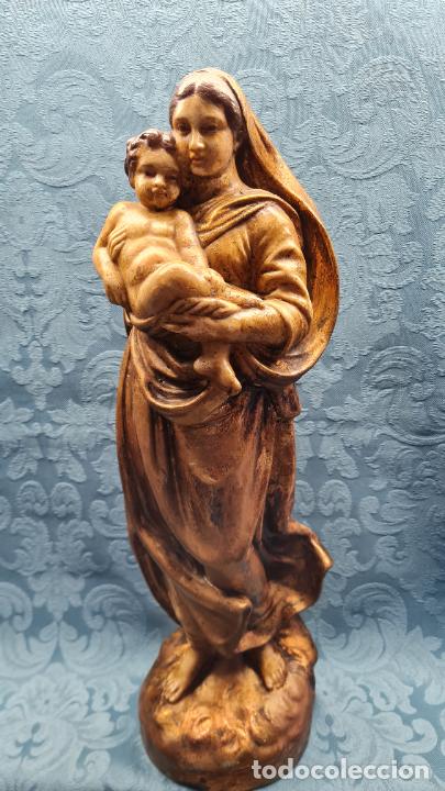 Antig&uuml;edades: VIRGEN CON NI&Ntilde;O EN BRAZOS - Foto 1