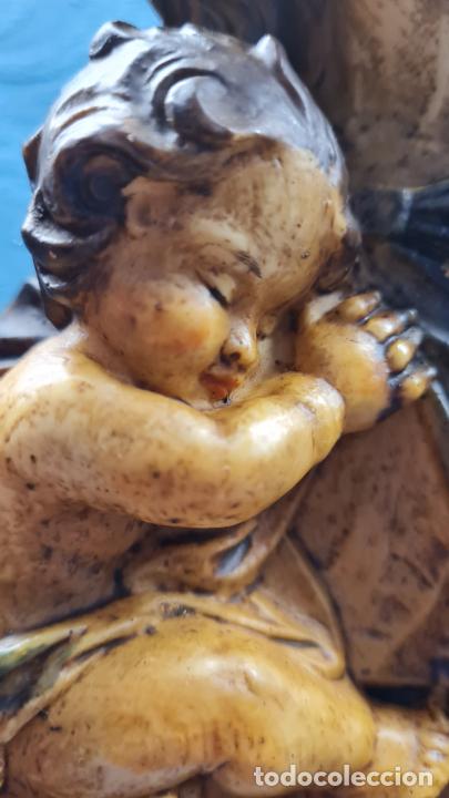 Antig&uuml;edades: VIRGEN CON NI&Ntilde;O EN BRAZOS Y LIBRO EN LAS MANOS - Foto 6